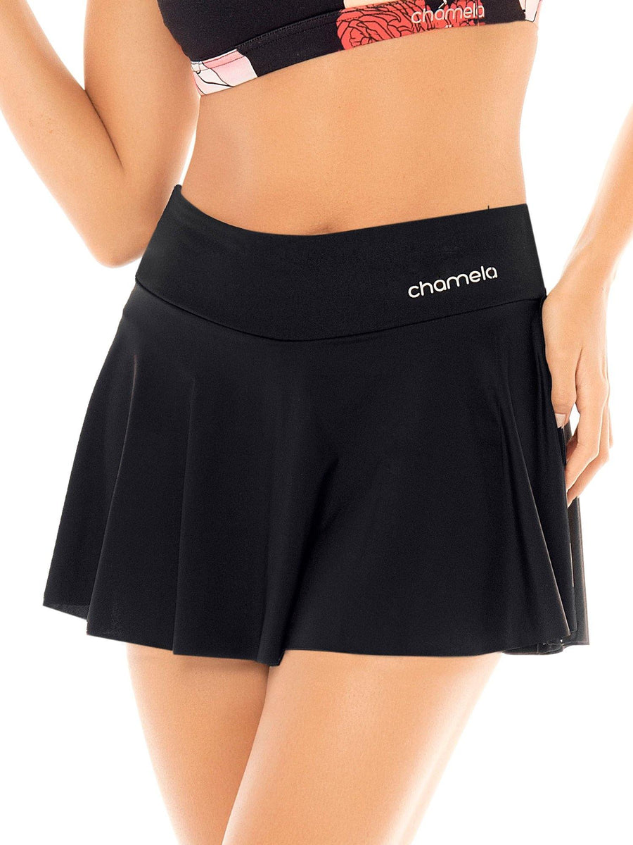 CHAMELA Falda Short Deportiva Mujer Padel Tenis Blanca Chamela